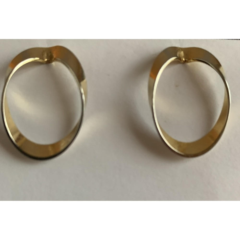 Vintage Gold Tone Dangle Earrings - Picture 3 of 5